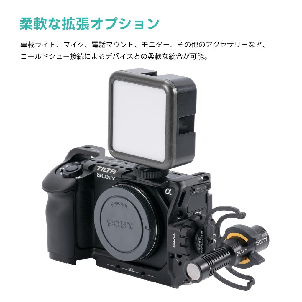 TILTA Cold Shoe Receiver Adapter with Cold Shoe Mount for Phone Monitors and Other Accessories On-Board Lights, Microphones, Mounts, TA-CSR2-B
