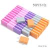 50pcs Double Sided Mini Nail File Block Sanding Polishing Nail Care Tools Nail Care Filesanding Polishing Nail File