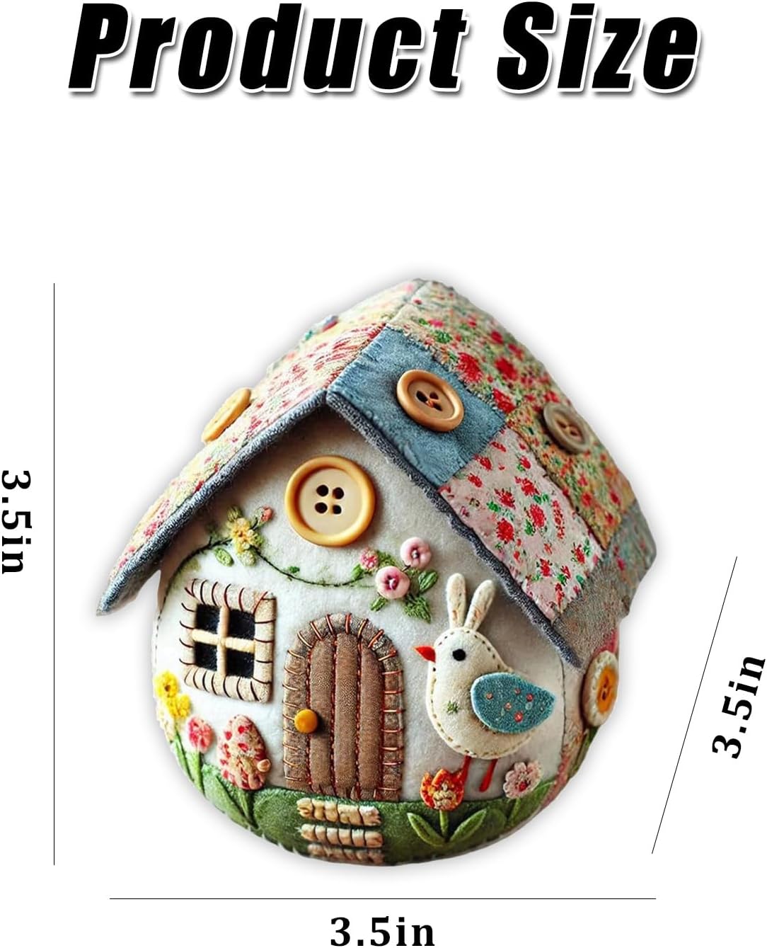 Casa Uovo Patchwork in Feltro Kit Fai da Te Casa Uovo di Pasqua in Feltro Casa Pulcino Kit Creativo Kit Uova di Pasqua Ricamate a Mano in Feltro