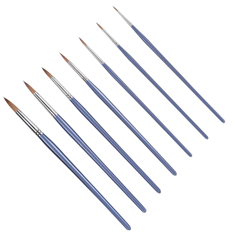 7Pcs Painting Brush Set Wolf Hair Watercolor Acrylic Special Painting Tools for Arts