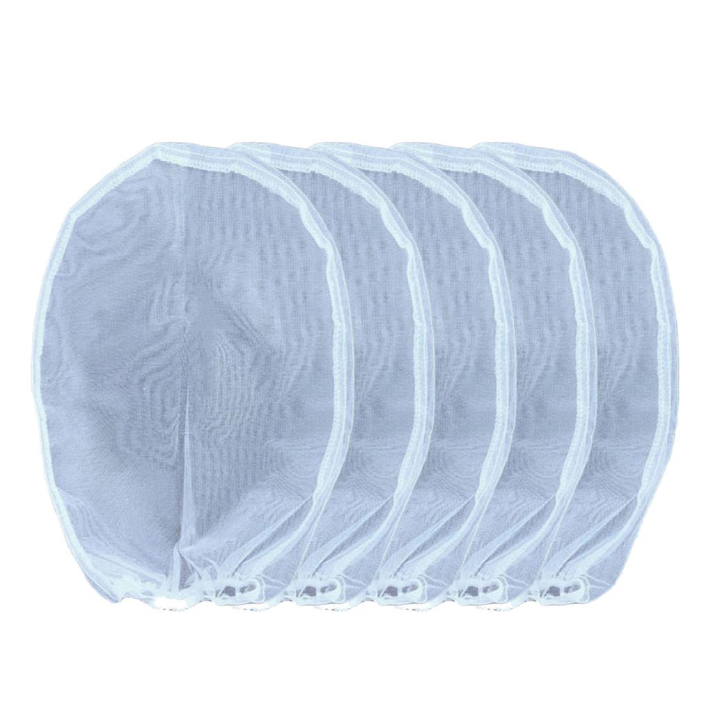 5pcs Paint Strainer Bags Fine Mesh Disposable Filter Bag Elastic Drawstring Top Upgrades for Smooth Paint Application