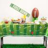2PCS Stain-resistant Football Theme Disposable Tablecloth Football Sport Table Linen  Game Day