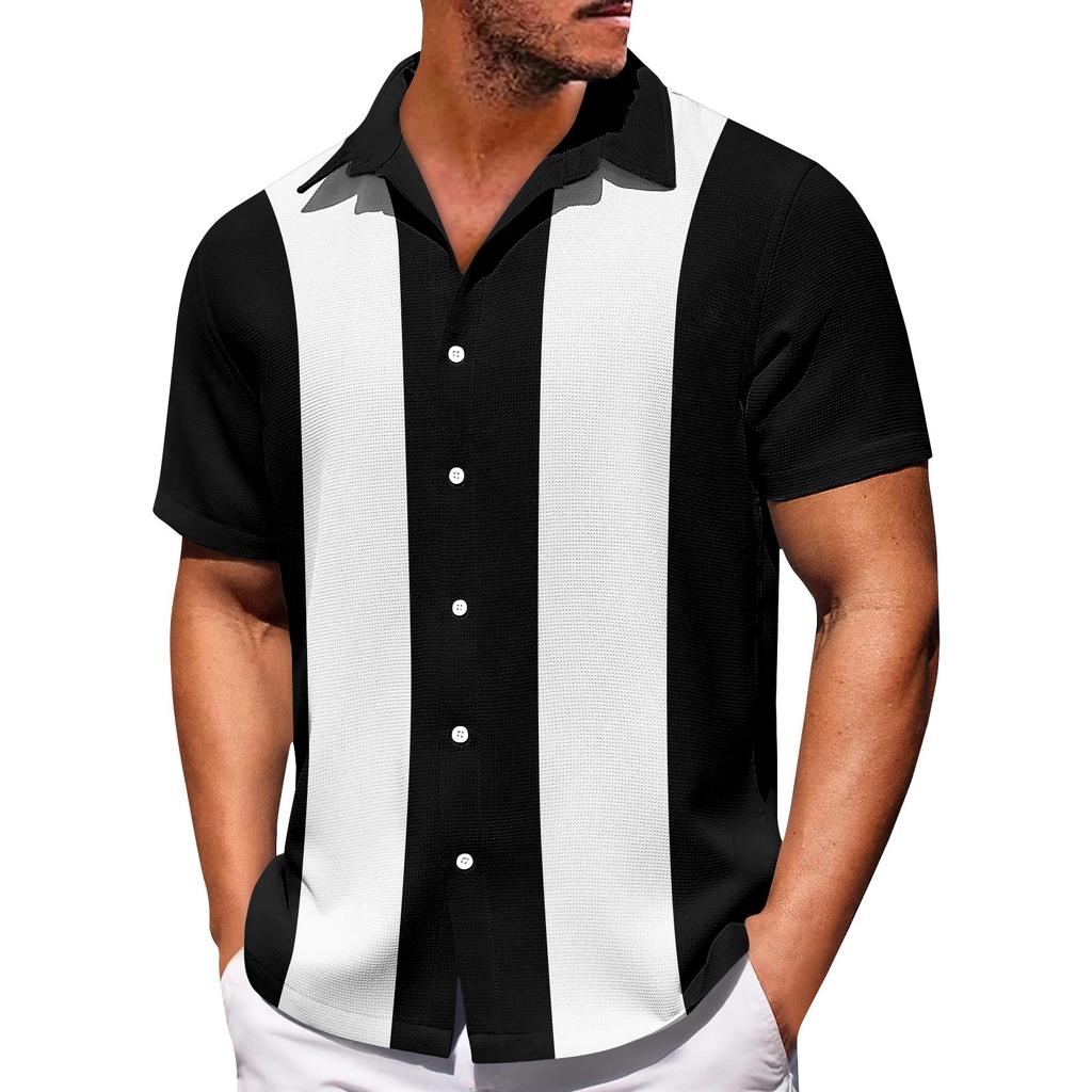 Cămăși cu mânecă scurtă cu nasturi cu imprimeu hawaian pentru bărbați Cămăși cu mânecă scurtă la modă ocazională pentru bărbați