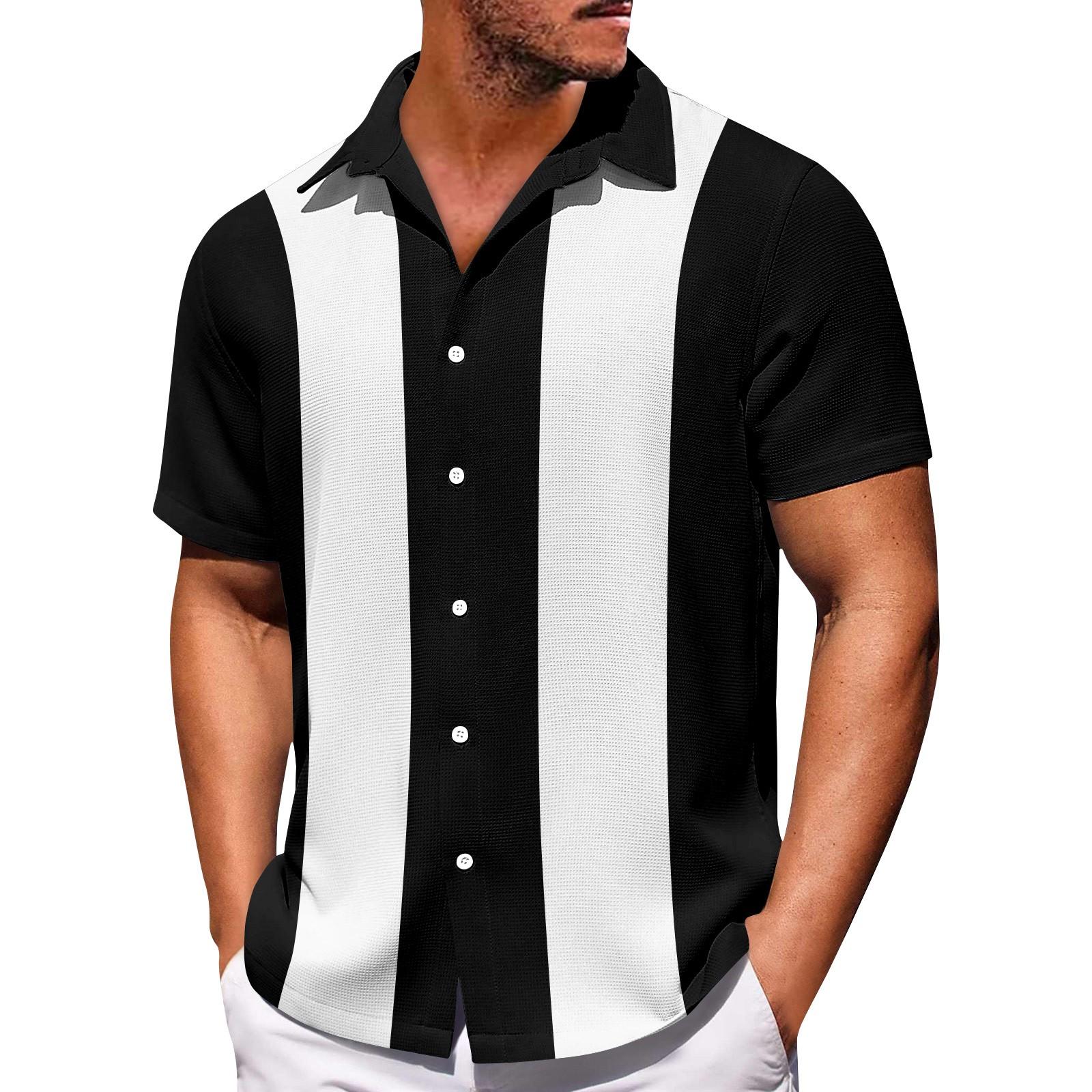 

Мужские гавайские рубашки с короткими рукавами и пуговицами с принтом. Мужские повседневные модные рубашки с короткими рукавами. XL белый