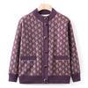 Old man autumn and winter fleece cardigan sweater female grandma thickened coat mother top old lady clothes