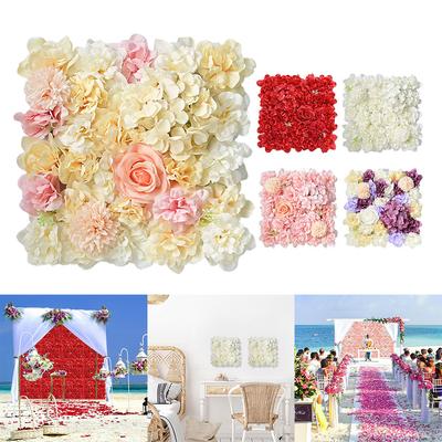 Light Pink Artific Flower Wall Purple Red Silk White