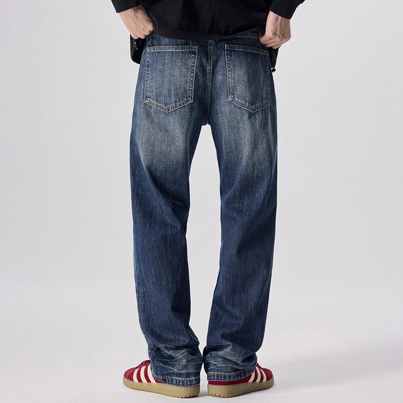 Retro Jeans New Straight Loose Casual Boy Pants Men's