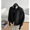 American Retro Men's Oversized Pilot Jacket - Trendy Spring/Autumn Stand Collar Baseball Style