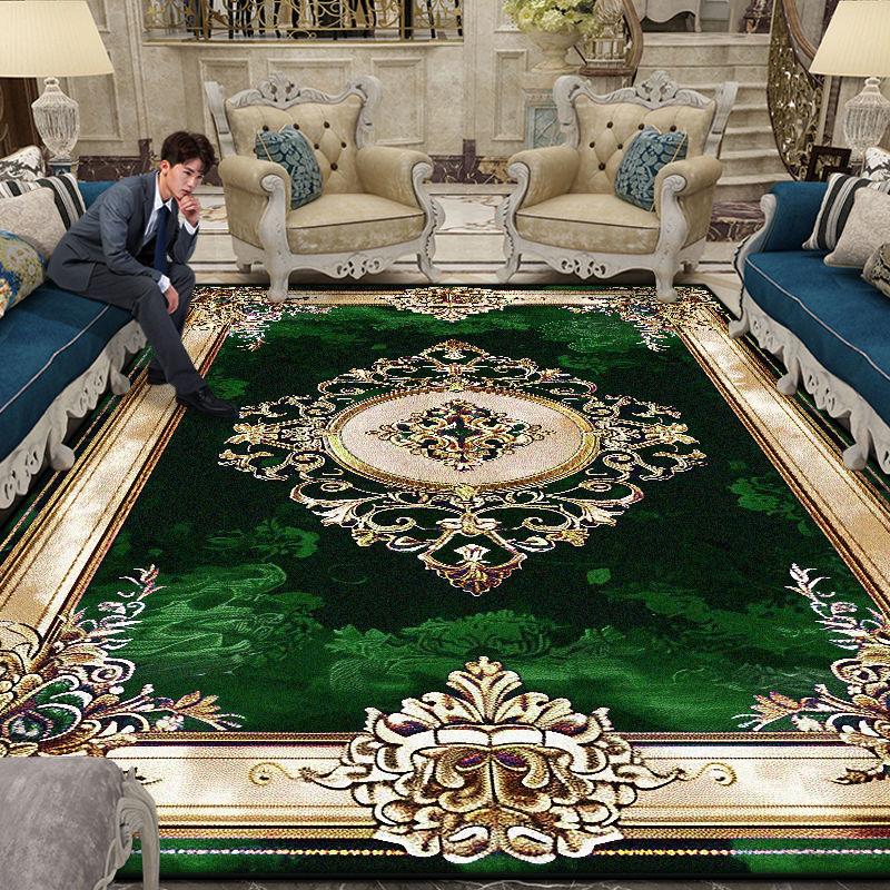 Velkoplošný Nádherný Koberec Obývací Pokoj Evropská Dekorace Konferenční Stolek Podložka na Podlahu Protiskluzový Ložnice Šatna Koberce Přizpůsobitelné