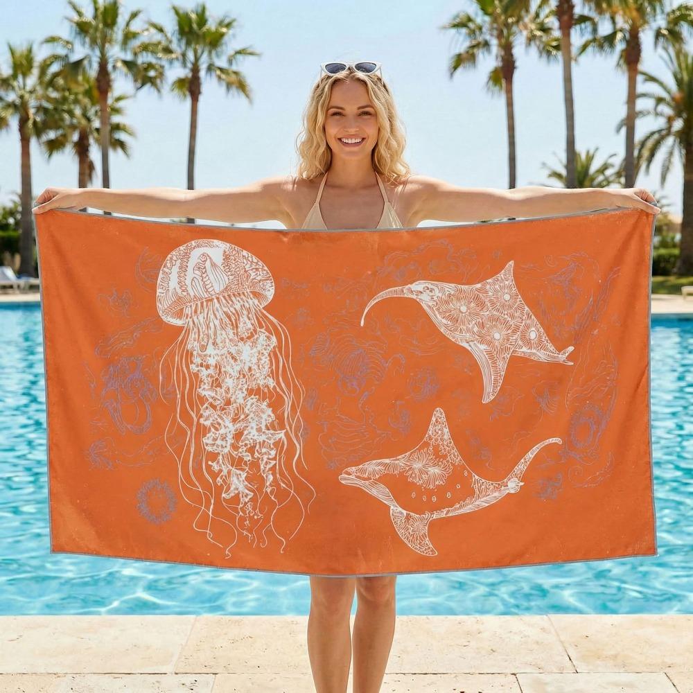 Absorbent Bath Towel Quick-drying Swimming Towel Swimming Supplies Beach Blanket Spa