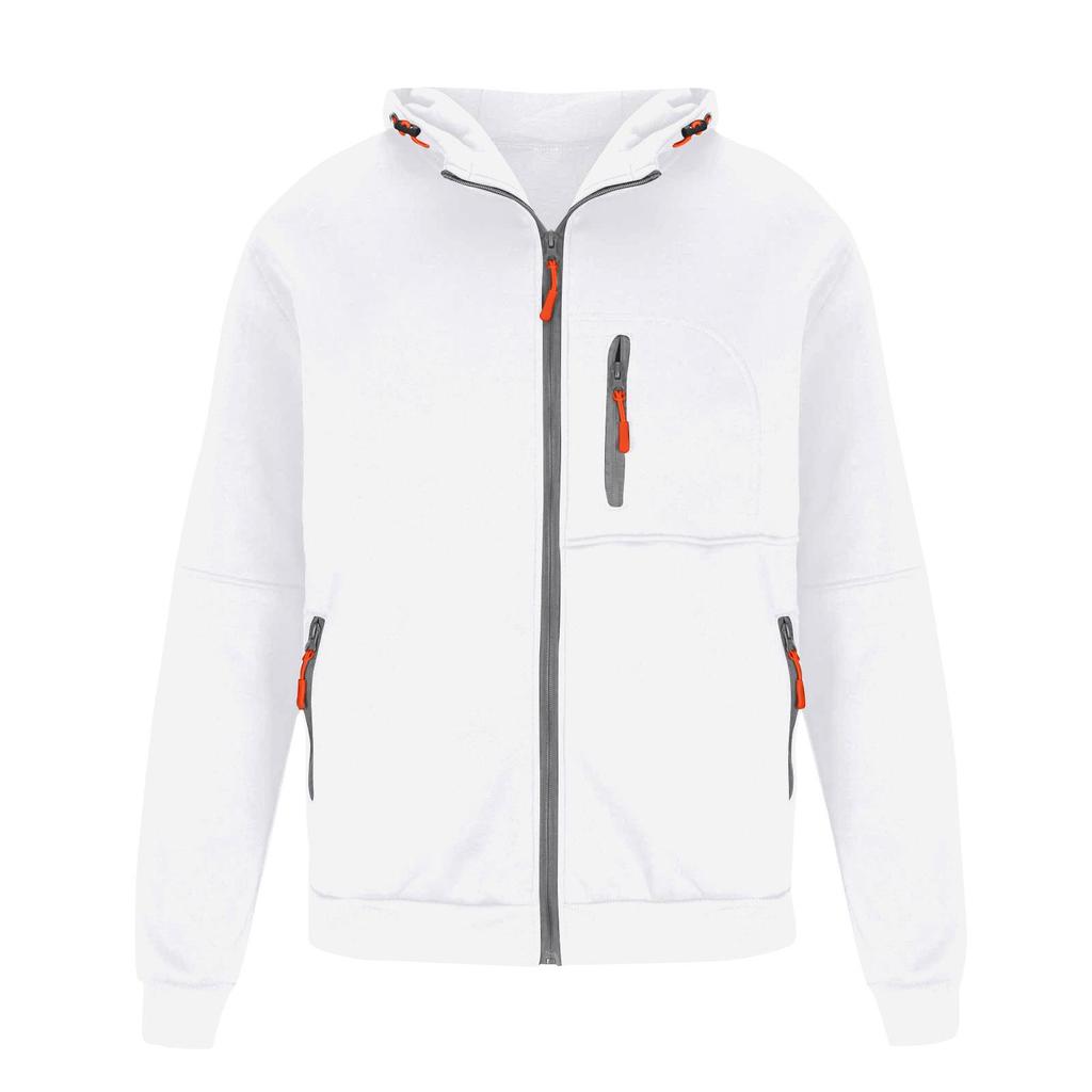 Giacca con cerniera da uomo, giacca cardigan casual retrò a maniche lunghe