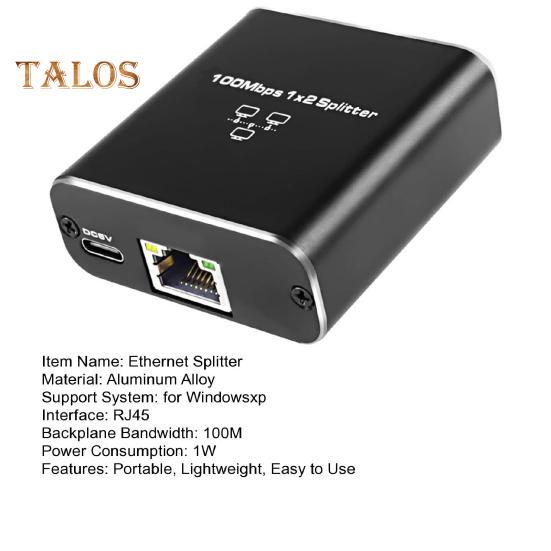 Ethernet Splitter, 100Mbps High Speed Netzwerk Verteiler, Universeller Plug-Play Gigabit Ethernet Splitter, LAN Splitter mit USB Stromkabel