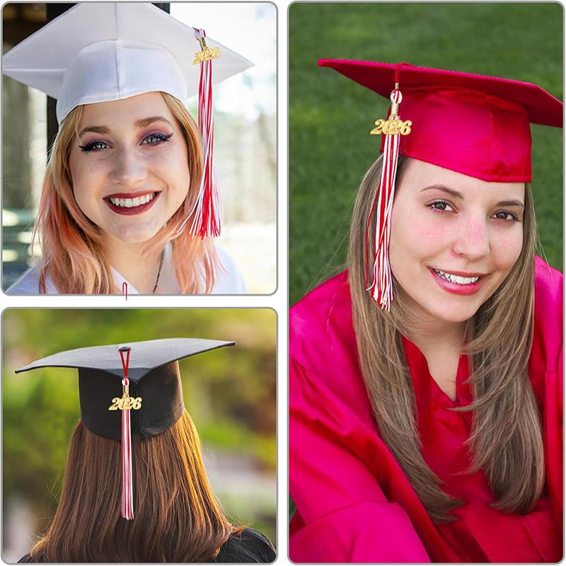 2026 Graduation Cap Headwear With Tassel For High School & Bachelor Degree Cap Unisex Graduation Dress Ceremony Hat Master