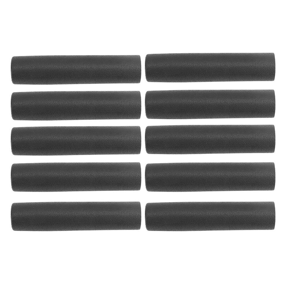 10pcs Rubber Handle Grip Covers Black Grip Tubes Portable Replacement Grips  Straight Handles
