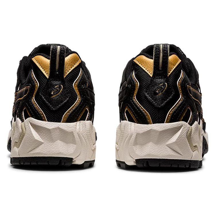 Asics Gel-Nandi Pantofi de alergare confortabili din material textil cu vârf jos Unisex sneaker Negru Auriu 1201A175-001