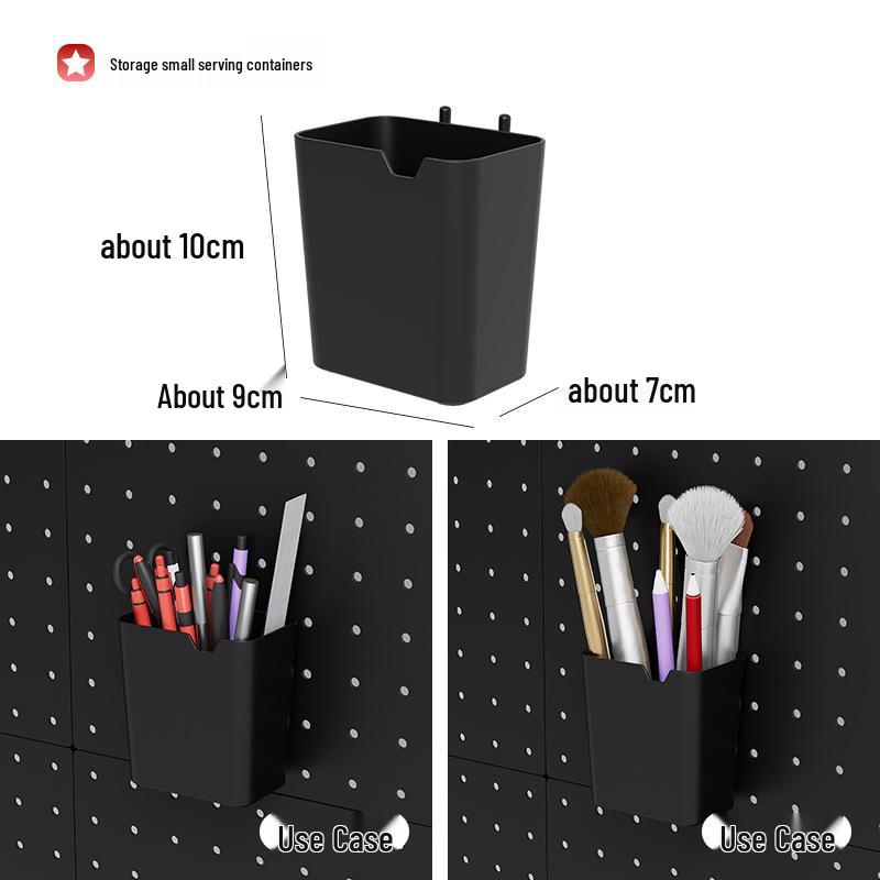 Pegboard Wall Organizer with Hooks - No-Drill Storage Rack for Entryway or Study Room.