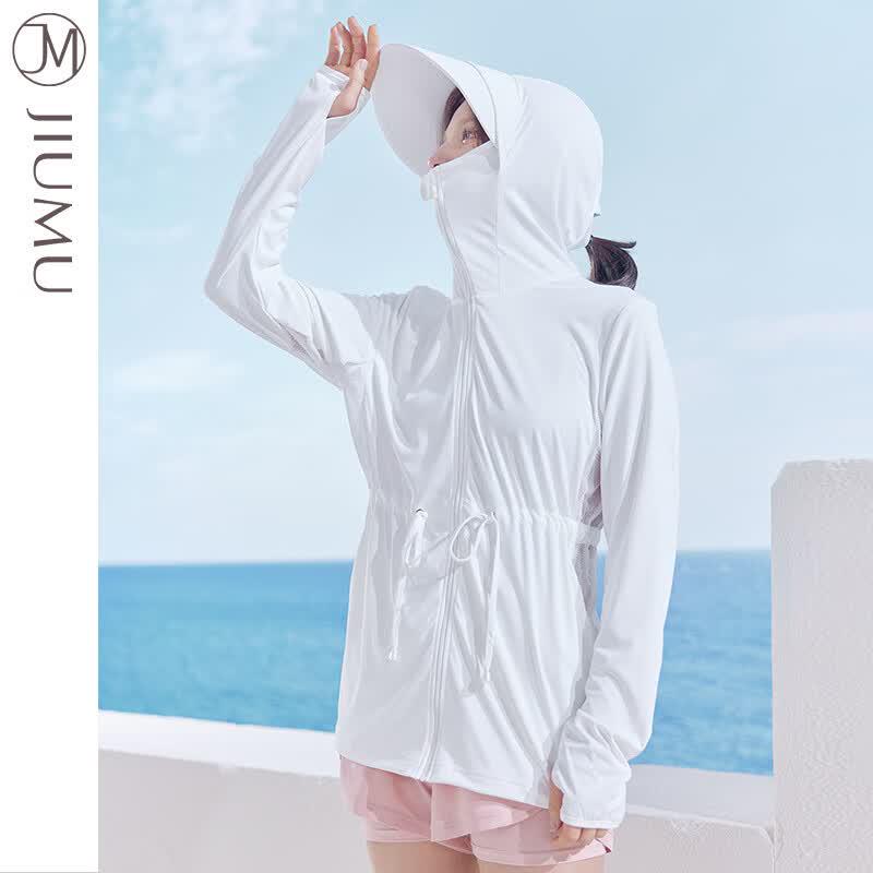JIUMU Women s Thin Sun Protection Shawl M белый