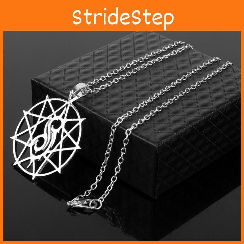 Slipknot Alloy Geometric Necklace With Pendant For Gift And Fashion