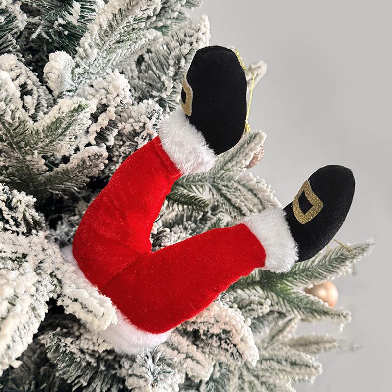 

Дед Мороз Эльф Ноги Кукла Украшение Рождественской Елки Домашний Камин Подвесное Украшение Рождественские Пики Новогодние Товары для Вечеринки Подарок 20×11cm