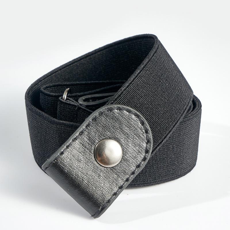 Schnallenfreier Gürtel für Jeans, Hosen, Kleider, elastischer Taillengürtel ohne Schnalle für Damen und Herren, kein Wölben, kein Ärger, stanzfreier Taillengürtel