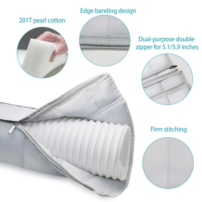 Thermal Insulated Air Conditioning Hose Sleeve Portable Air Conditioning Units Washable Vent Cover Adapter Sleeve