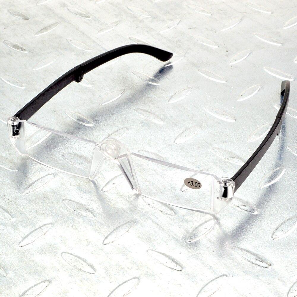 Men Women Transparent Fold Portable Rimless Antireflective Frameless Multilayer Coating Limited Reading Glasses +1 to +4