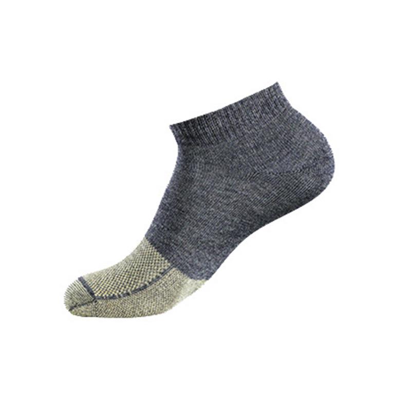 Men s Copper Fiber Antibacterial Moisture-Wicking Socks: Casual, Sweat-Wicking, All-Season, Customizable. One Size серый