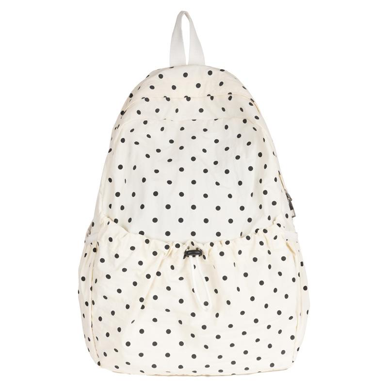 Schoolbag Korean ins style cute polka dot backpack 1011 new small fresh casual backpack student commuter schoolbag