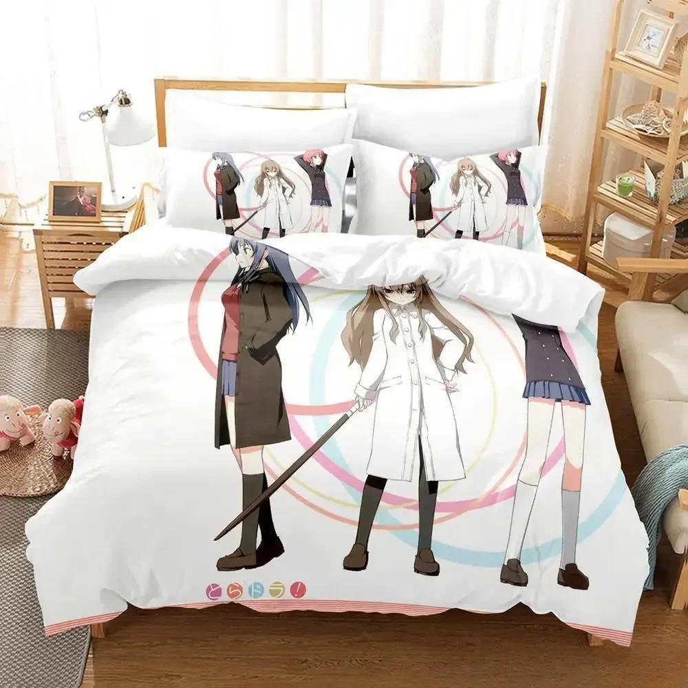 New 3d Print Kawaii Anime Toradora Bedding Set Single Twin Full Queen King Size Bed Set Bedroom Duvet cover Sets Home Textiles