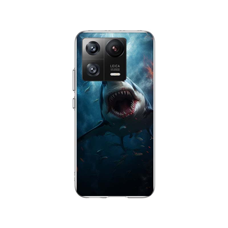 The Mouth of the Deep Sea Evil Shark Phone Case For Xiaomi Poco F7 Ultra X7 X6 M8 M7 M6 M4 M3 Pro X4 Mi 15 15T 14 14T 12T 12S 10