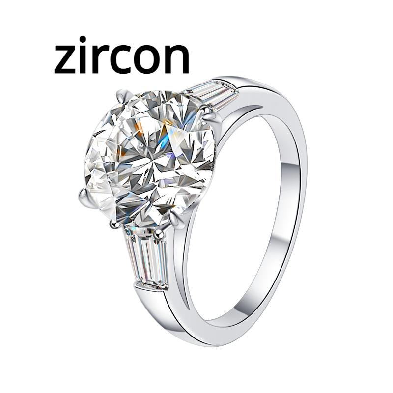 

Кольцо с муассанитом цвета D 5 карат, женское кольцо из стерлингового серебра 925 пробы, обручальное кольцо, подарок для подруги 9