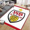 VFB Logo Flanell Teppich, Heim Sofa Dekoration für Wohnzimmer & Schlafzimmer, Rutschfeste Spiel Flanell Bodenmatte für Spielzimmer