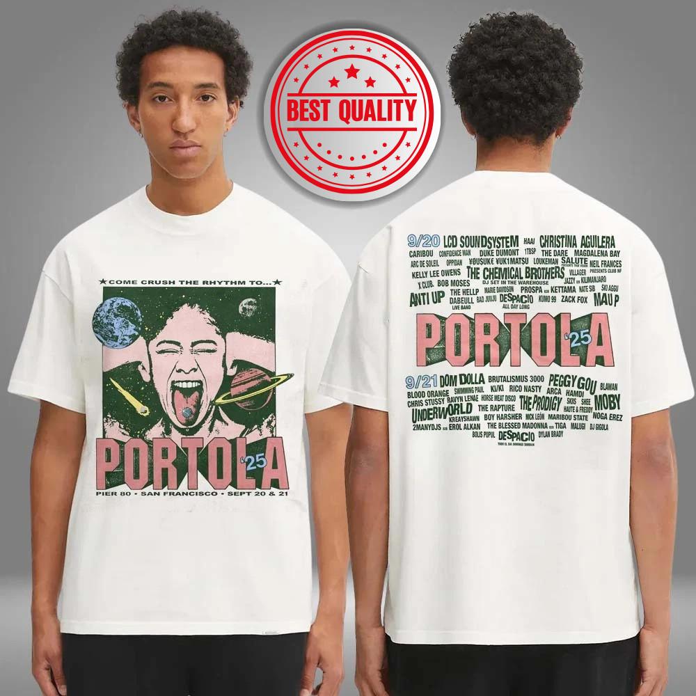 Portola Music Festival 2025 Despacio San Francisco Crush The Rhythm Lineup Shirt S