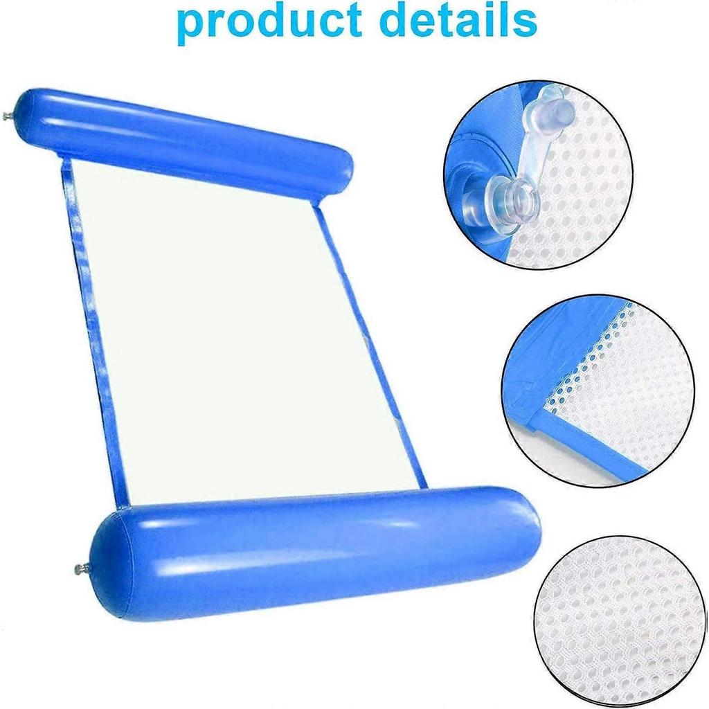 Inflatable Water Hammock, Water Hammock Floating Bed, Pool Lounger Float Hammock, Foldable Swimming