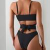 Women's Split Two-Piece Bikini Swimsuit Sport Swimsuit