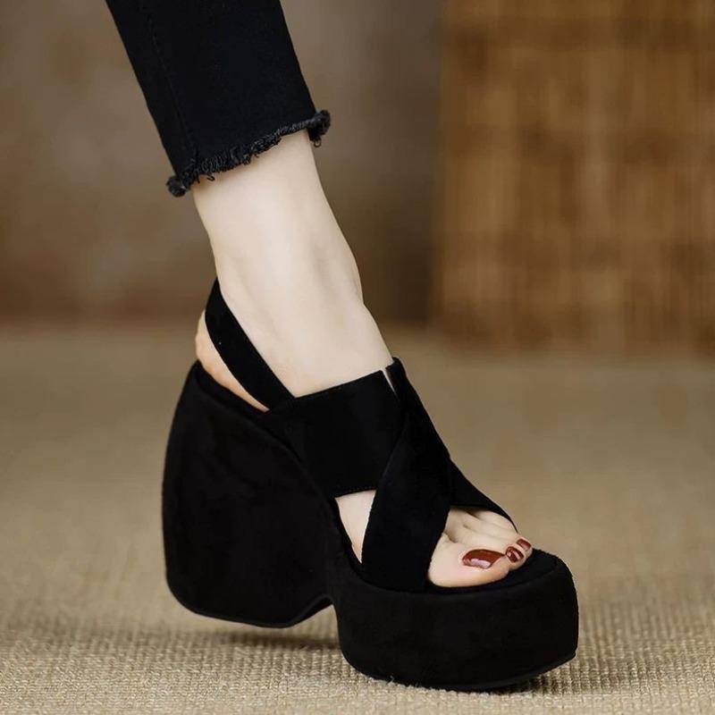 Fashion Ladies Shoes 2025 Brand Open Toe Women's Sandals Fashion Slip-on Summer Casual Plus Size Best Seller Platform Sandals Zapatos