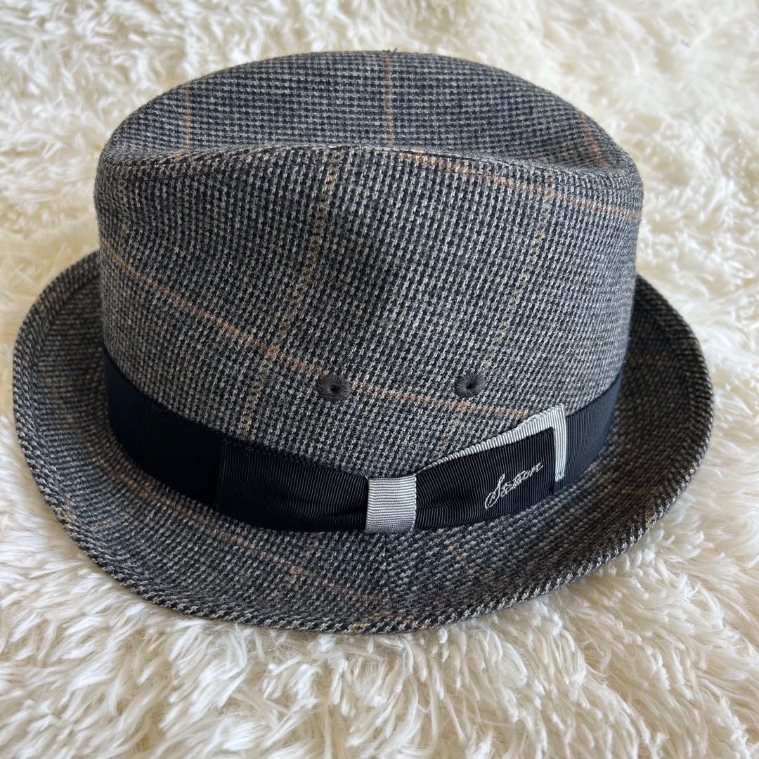 Used Rare size ROYAL STETSON Stetson folded hat 55cm