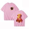 New Anime Rengoku Kyoujurou Print T-shirts Women Men Summer Cool Short Sleeve Female Casual T-shirts Round Neck Tops