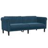 3 Seater Sofa Blue Velvet