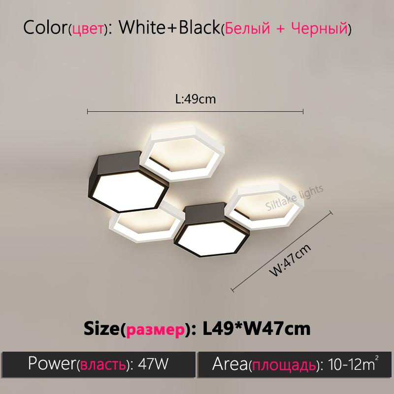 Nordic simple living room ceiling lamp honeycomb design combination creative art indoor lighting study restaurant bedroom lights