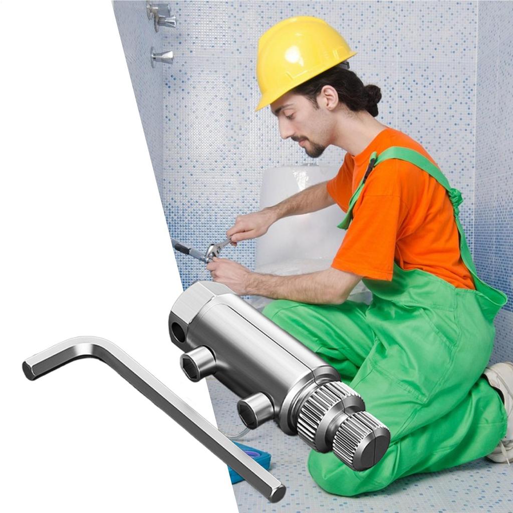 Carbon Steel Broken Wire Extractor Threading Tools Tap Screw Remover Water-tap Angle Valve Repair for 4/6 Points Bolt Extractor