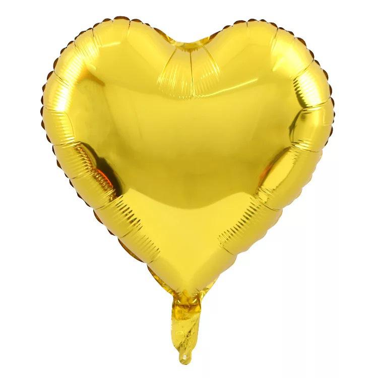 18" Herzförmiger Folienballon für Hochzeiten & Valentinstagsfeiern