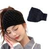 2in1 Fashion Neck Warmer Knit Hairband for Woman Camping Travel Wide Headband