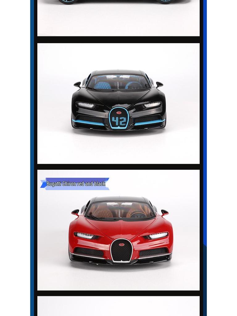 Bimego 1:18 Bugatti Divo Alloy Supercar Model with Windows