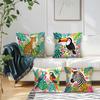 Toucans Leopards Zebras Pillowcase Printed Polyester 40/45/50Cm Throw Pillowcover Decorative Sofa Cushion Pillowslip Home Decor