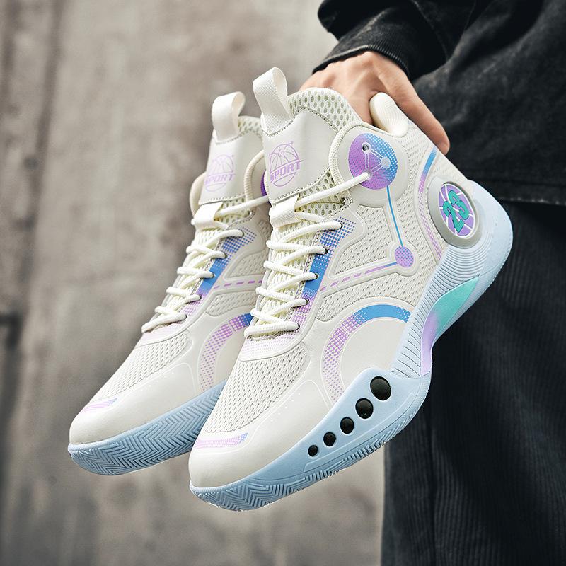 Men's Basketball Shoes High Top Breathable Non-slip Wear-resistant Shock-absorbing Sneakers Sports Shoes