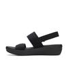 Clarks Dicke Bequeme zum Laufen cm Sandalen, Leichtgewicht, Sohle, in, Arlastroll, Damen, Schwarz, 24.0