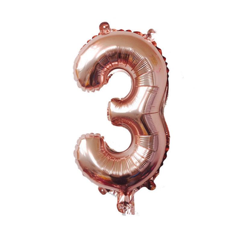 32-Inch Gradient Color Aluminum Foil Number Balloons - US Version