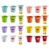 Metal Bucket Pencil Holder Funny Desk Organizer for Office Home Large Capacity