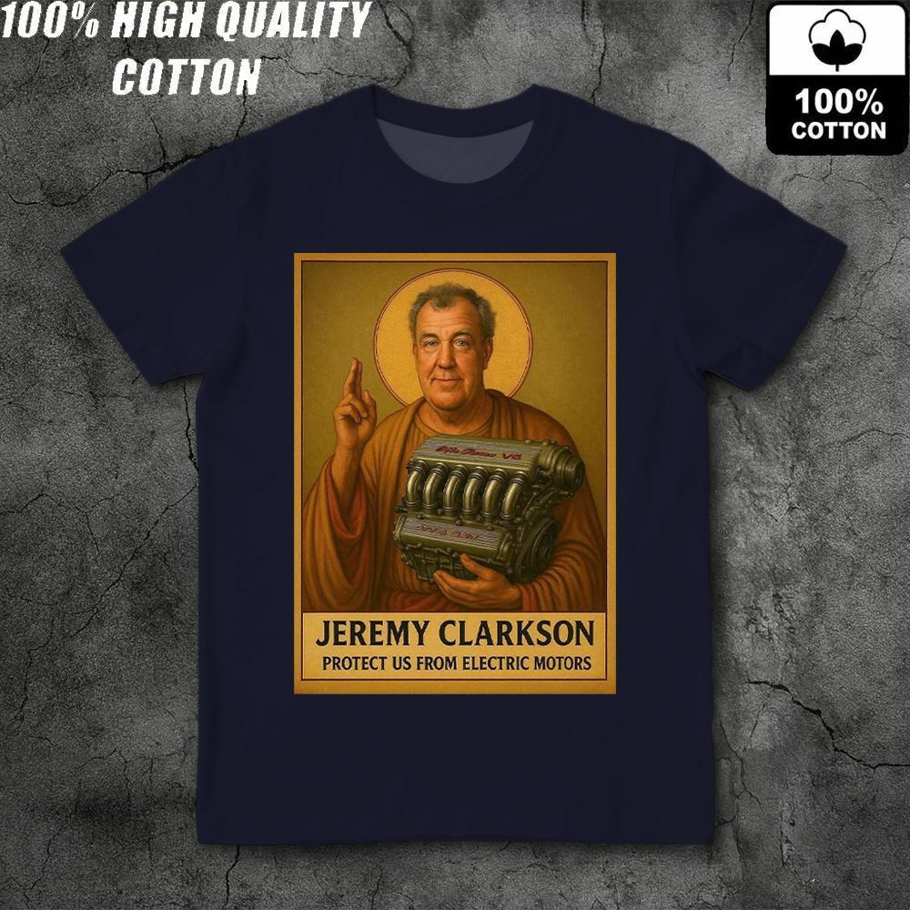 Nieuwe Britse Top Gear Presentator Jeremy Clarkson Grafisch T-shirt 100% Katoen 200g Ruim Korte Mouwen Comfortabel Top Voor Mannen En Vrouwen